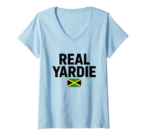 Damen Cooler Jamaica Pride T-Shirt mit V-Ausschnitt Damen Cooler Jamaica Pride T-Shirt mit V-Ausschnitt von Jamaican Pride Designs