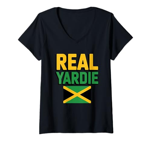 Damen Cooler Jamaica Pride T-Shirt mit V-Ausschnitt Damen Cooler Jamaica Pride T-Shirt mit V-Ausschnitt von Jamaican Pride Designs