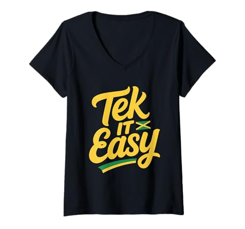 Damen Cooler Jamaica Pride T-Shirt mit V-Ausschnitt Damen Cooler Jamaica Pride T-Shirt mit V-Ausschnitt von Jamaican Pride Designs