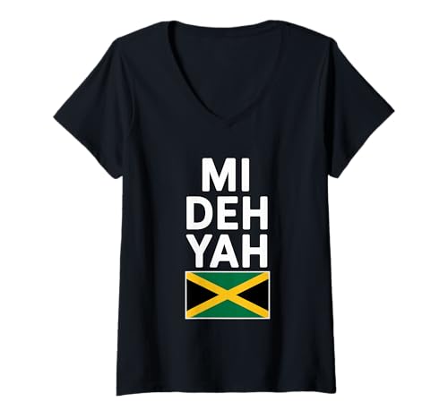 Damen Cooler Jamaica Pride T-Shirt mit V-Ausschnitt Damen Cooler Jamaica Pride T-Shirt mit V-Ausschnitt von Jamaican Pride Designs