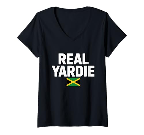 Damen Cooler Jamaica Pride T-Shirt mit V-Ausschnitt Damen Cooler Jamaica Pride T-Shirt mit V-Ausschnitt von Jamaican Pride Designs