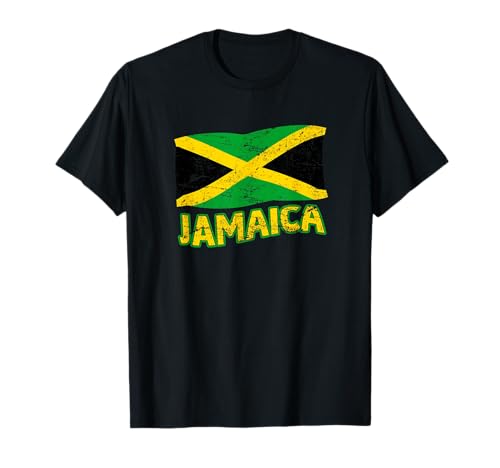 Jamaika Flagge Karibik Jamaica Flaggen für Herren Damen T-Shirt von Jamaikanische & Jamaika Flagge Co.