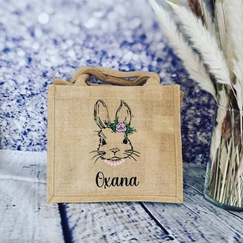 Ostertasche O. Ostersack Personalisiert Mit Name Und Wunschmotiv Aus Jute Perfekt Für Geschenke Als Osterkörbchen Kinder Zu Ostern von Jamamoshop