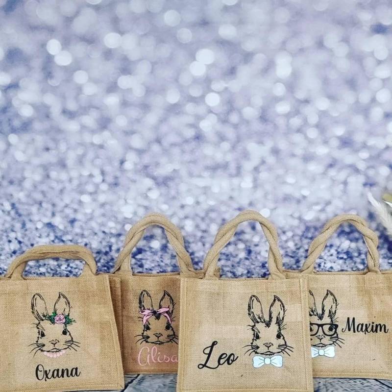 Ostertasche O. Ostersack Personalisiert Mit Name Und Wunschmotiv Aus Jute Perfekt Für Geschenke Als Osterkörbchen Kinder Zu Ostern von Jamamoshop