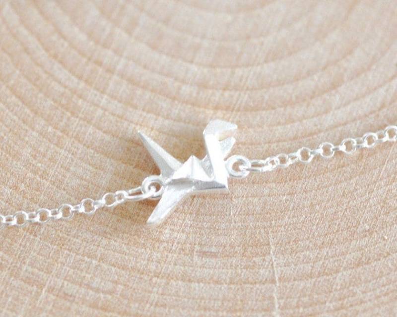 Origami Kranich Charm Armband, Tier Armbänder, Silber Schmuck, Jamber Schmuck 925 Origami Kranich Charm Armband, Tier Armbänder, Silber Schmuck, Jamber Schmuck 925 von JamberJewels