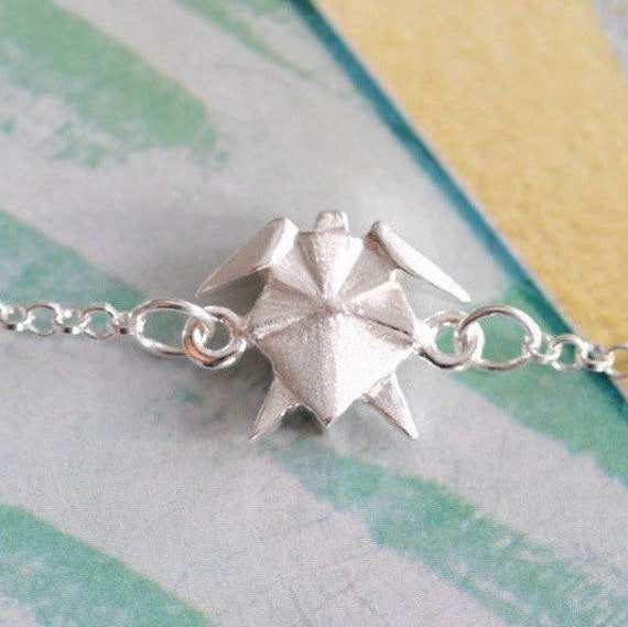 Origami Schildkröte Charm Armband, Tier Silber Meeresschildkröte Schmuck, Jamber Schmuck 925 Origami Schildkröte Charm Armband, Tier Silber Meeresschildkröte Schmuck, Jamber Schmuck 925 von JamberJewels