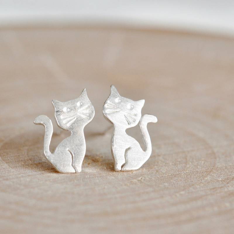 sterling Silber Katze Ohrstecker, Katzen Ohrringe, Sitzende Jamber Jewels 925 sterling Silber Katze Ohrstecker, Katzen Ohrringe, Sitzende Jamber Jewels 925 von JamberJewels