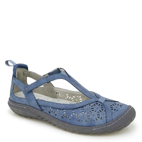 Jambu Damen Narzisse Bequeme lässige Klassische Mary Jane T-Riemen-Flats modische Schuhe, Denim, 38 EU Jambu Damen Narzisse Bequeme lässige Klassische Mary Jane T-Riemen-Flats modische Schuhe, Denim, 38 EU von Jambu