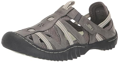 JBU Regional Water Ready Damen-Outdoor-Komfort, verstellbar, geschlossene Zehenpartie, Wasserschuhe, Dk Grey/Pale Moss, 37.5 EU von JBU