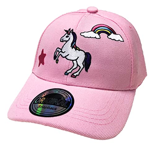 JameStyle26 Einhorn Kinder Snapback Einhorn Cap Starter Baseball Cap Trucker Cap Kult Unisex Baseball Größe verstellbar Rosa von JameStyle26