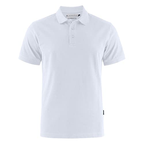 James Harvest Herren Neptune Modern Polo Polohemd, White, M von James Harvest