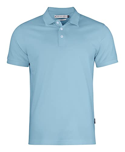James Harvest Herren Sunset Modern Polo Polohemd, Light Blue, L von James Harvest