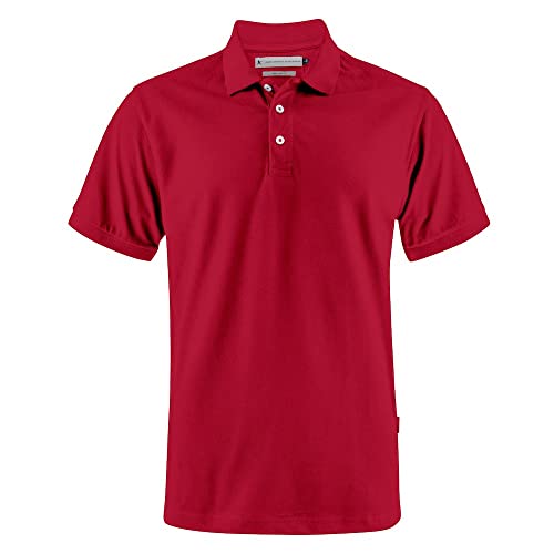 James Harvest Herren Sunset Modern Polo Polohemd, Red, X-Large von James Harvest