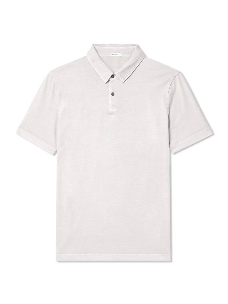 James Perse - Cotton-Jersey Polo Shirt - Men - Gray - 1 von James Perse