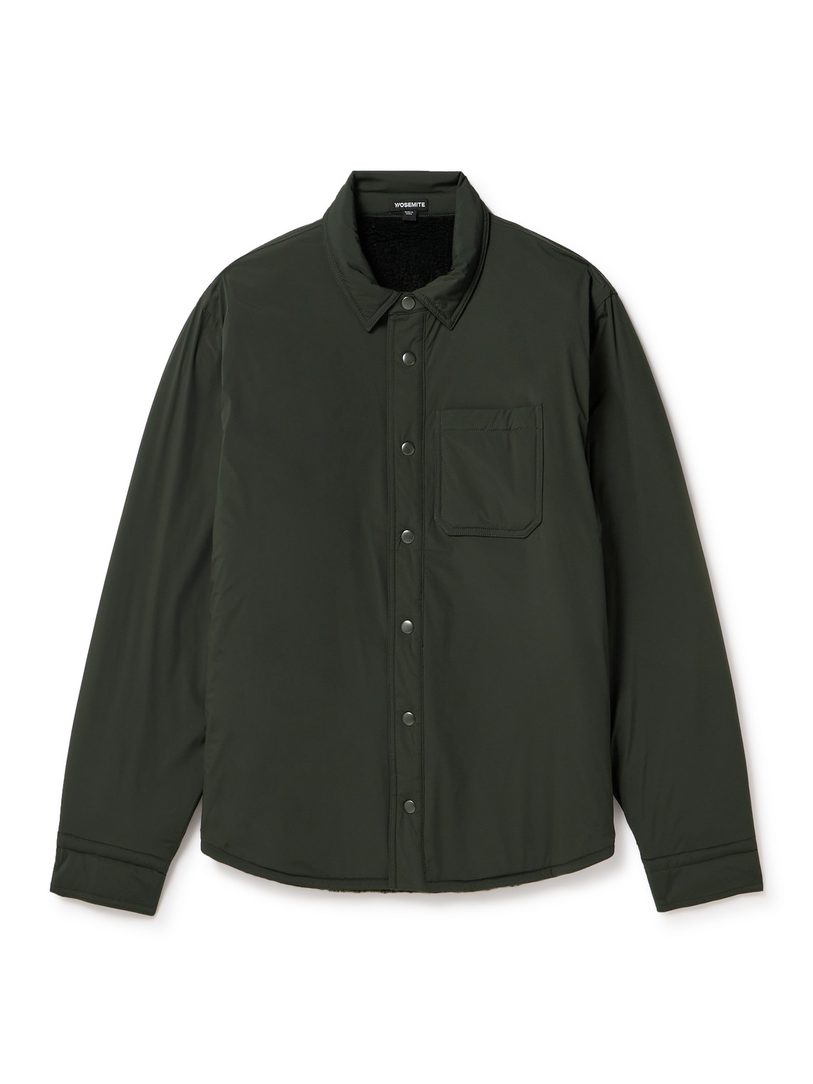 James Perse - Fleece-Lined Shell Overshirt - Men - Green - 4 von James Perse