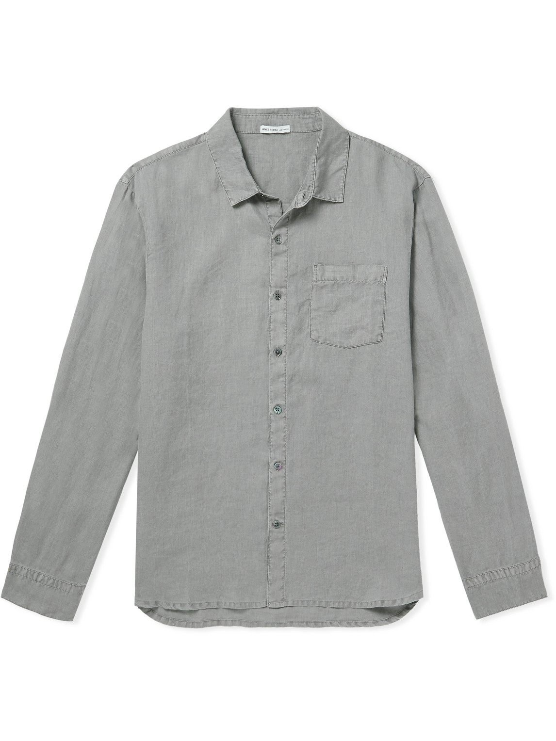 James Perse - Garment-Dyed Linen Shirt - Men - Gray - 4 von James Perse