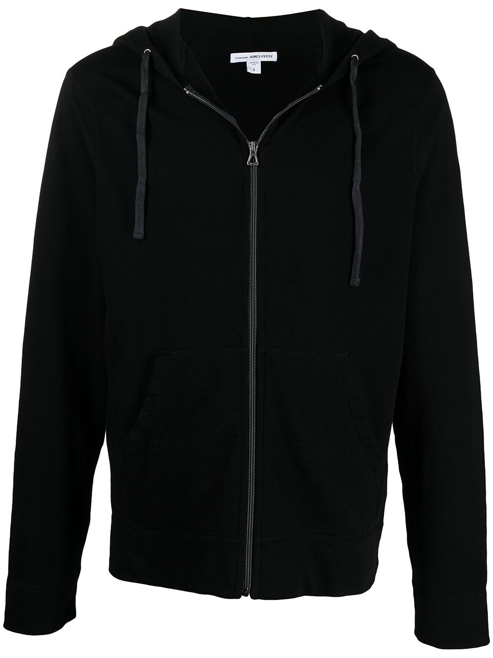 James Perse Hoodie aus Vintage-Fleece - Schwarz von James Perse