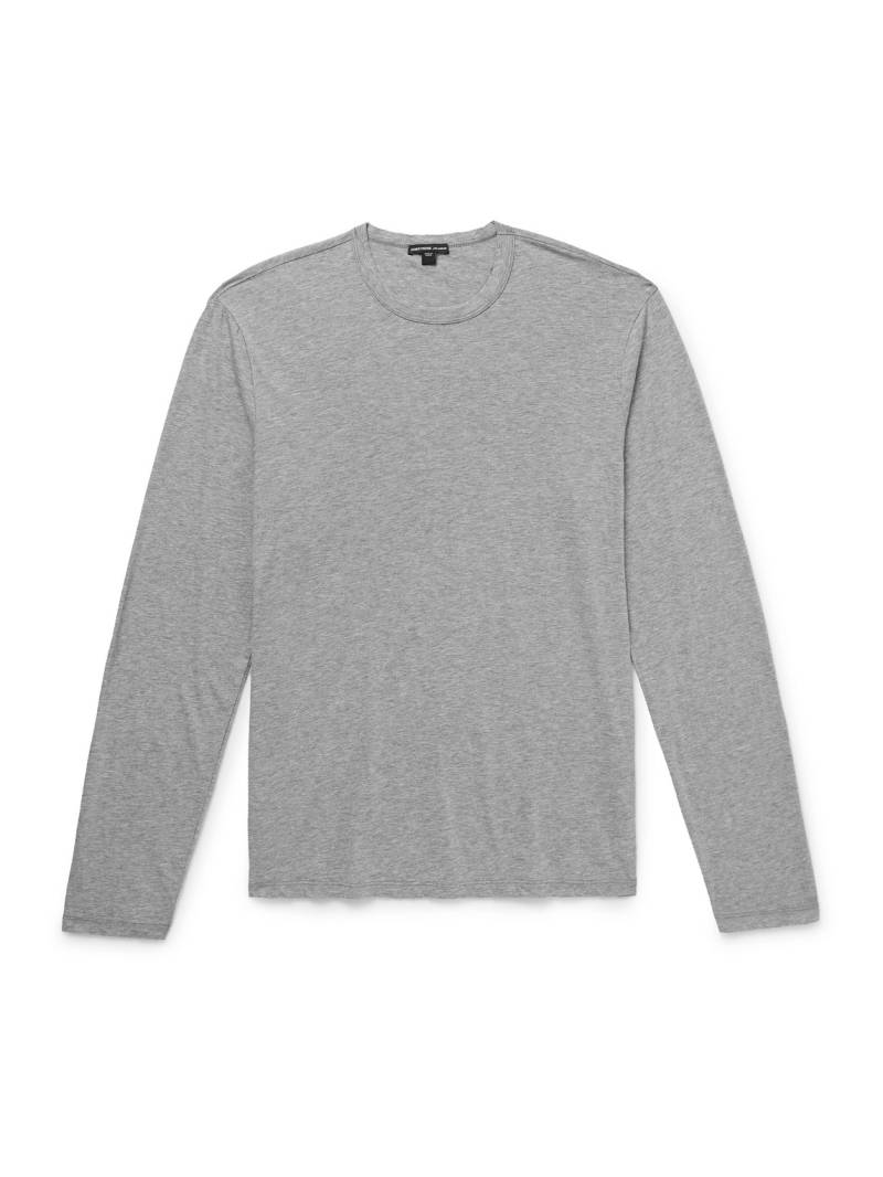 James Perse - Lotus Slim-Fit Cotton-Jersey T-Shirt - Men - Gray - 5 von James Perse