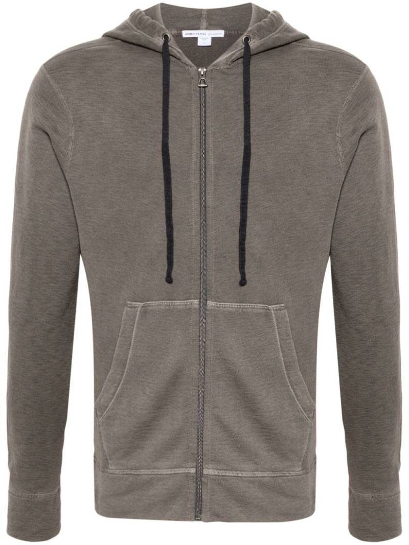 James Perse Kapuzenjacke aus Jersey-Fleece - Braun von James Perse