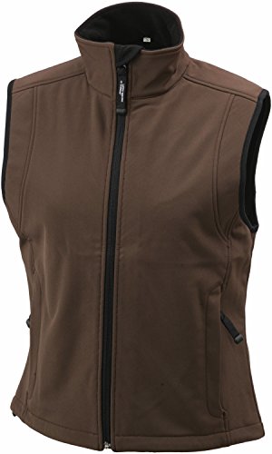 3-Lagen Softshell Weste - Farbe: Brown - Größe: L von James & Nicholson