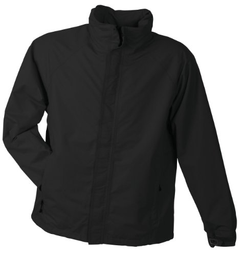 James & Nicholson Herren Outdoor Jacket - Wasserdichte Jacke für alle Outdoor-Aktivitäten | Farbe: black | Grösse: 3XL von James & Nicholson