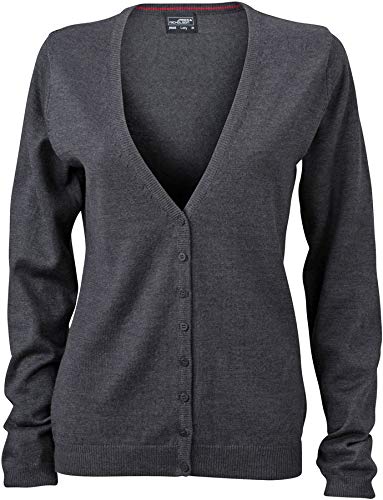 Cardigan - Farbe: Anthracite Melange - Größe: XL von James & Nicholson