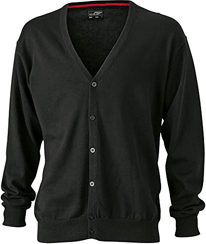 Cardigan - Farbe: Black - Größe: 3XL von James & Nicholson