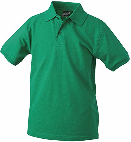 Classic Polo Junior/James & Nicholson (JN 070k) XS S M L XL XXL XS (98-104),irisch-grün von James & Nicholson