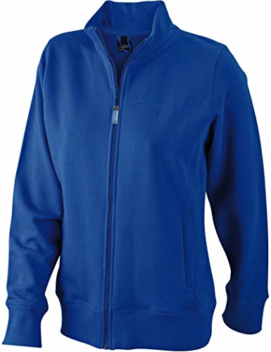 James & Nicholson Damen Sweatjacke - Hochwertige Sweatjacke mit Stehkragen | Farbe: royal | Grösse: L von James & Nicholson