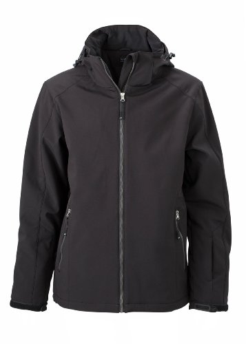 Elastische, gefütterte Softshelljacke für Herren von James & Nicholson