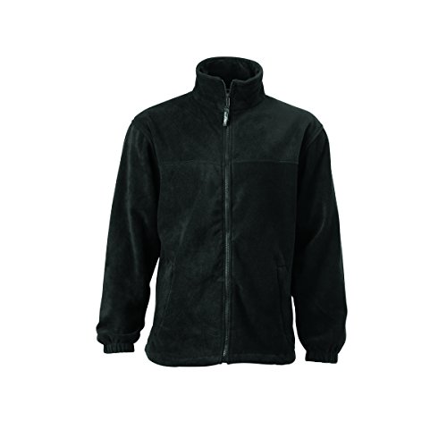 Fleece Jacke - Farbe: Black - Größe: L von James & Nicholson