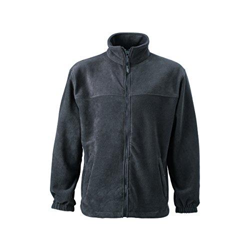 Fleece Jacke - Farbe: Dark Grey - Größe: XL von James & Nicholson