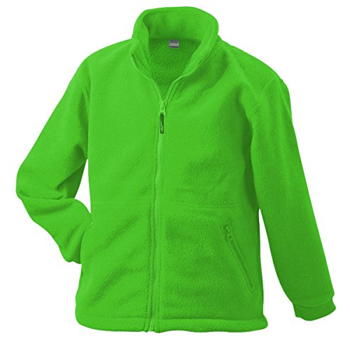 Fleece Jacke - Farbe: Lime Green - Größe: L von James & Nicholson