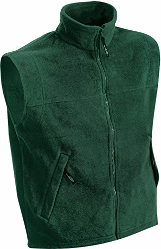 Fleece Weste - Farbe: Dark Green - Größe: 3XL von James & Nicholson