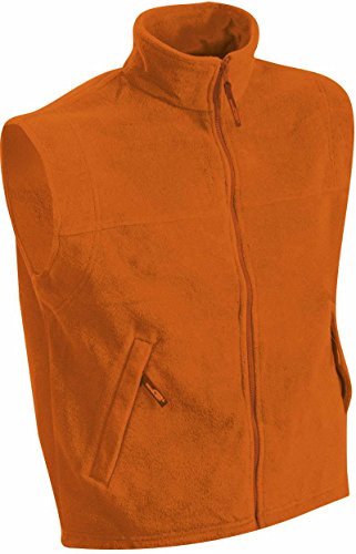 Fleece Weste - Farbe: Orange - Größe: 4XL von James & Nicholson