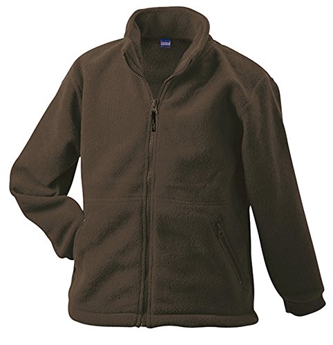 Full-Zip-Fleece bis 4XL XL,Brown von James & Nicholson