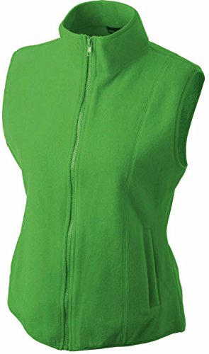 Girly Microfleece Weste - Farbe: Lime Green - Größe: XXL von James & Nicholson