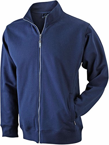 James & Nicholson Sweatjacke - Klassische Sweatjacke mit Stehkragen für Damen und Herren | Farbe: navy | Grösse: S von James & Nicholson