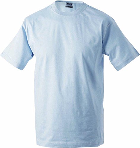 Herren T-Shirt ohne Seitennähte - Farbe: Light Blue - Größe: XXL von James & Nicholson