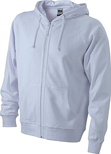 Hooded Jacket | white | 3XL im digatex-package von James & Nicholson