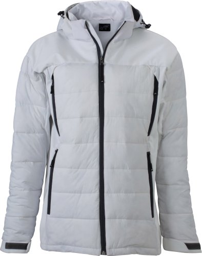 J&N - Damen Outdoor Hybrid-Jacke (JN1049), Weiß, Gr. XL von James & Nicholson