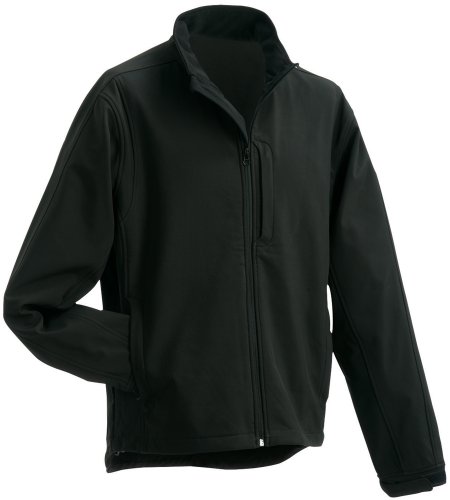 J&N - trendige Herren Softshell-Jacke (JN135) 3XL,Schwarz von James & Nicholson