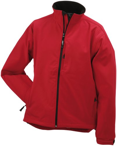 J&N - trendige Herren Softshell-Jacke (JN135) XL,Rot von James & Nicholson