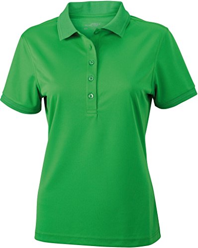 JAMES & NICHOLSON Funktionelles Polo für Freizeit und Sport (XL, green) von James & Nicholson