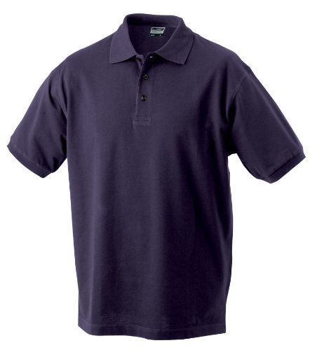 JAMES & NICHOLSON Herren Poloshirt Classic & Gr. XXL, Violett - Violet - Aubergine von James & Nicholson