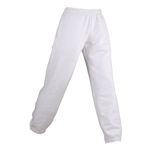 JAMES & NICHOLSON Jogginghose aus formbeständiger Sweat-Qualität (L, white) von James & Nicholson