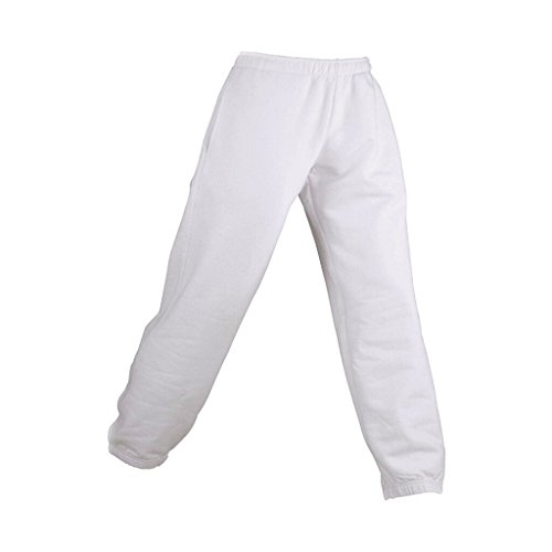 James & Nicholson Jogginghose aus formbeständiger Sweat-Qualität (XL, White) für Kinder von James & Nicholson