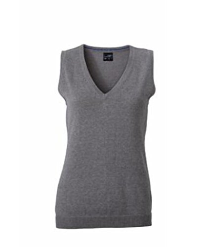 JAMES & NICHOLSON Klassischer Baumwoll-Pullunder XL,grey-heather JAMES & NICHOLSON Klassischer Baumwoll-Pullunder XL,grey-heather von James & Nicholson