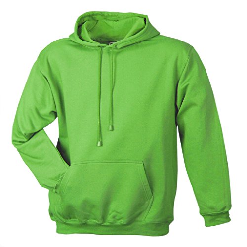 JAMES & NICHOLSON Klassisches Kapuzensweat L,lime-green von James & Nicholson