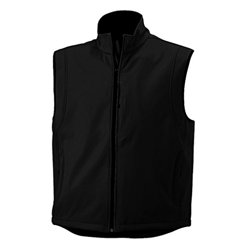 JAMES & NICHOLSON Trendige Weste aus Softshell (S, black) von James & Nicholson